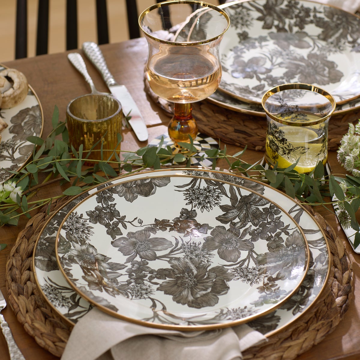 Sterling English Garden Chargers, Set of 4 - Image 2