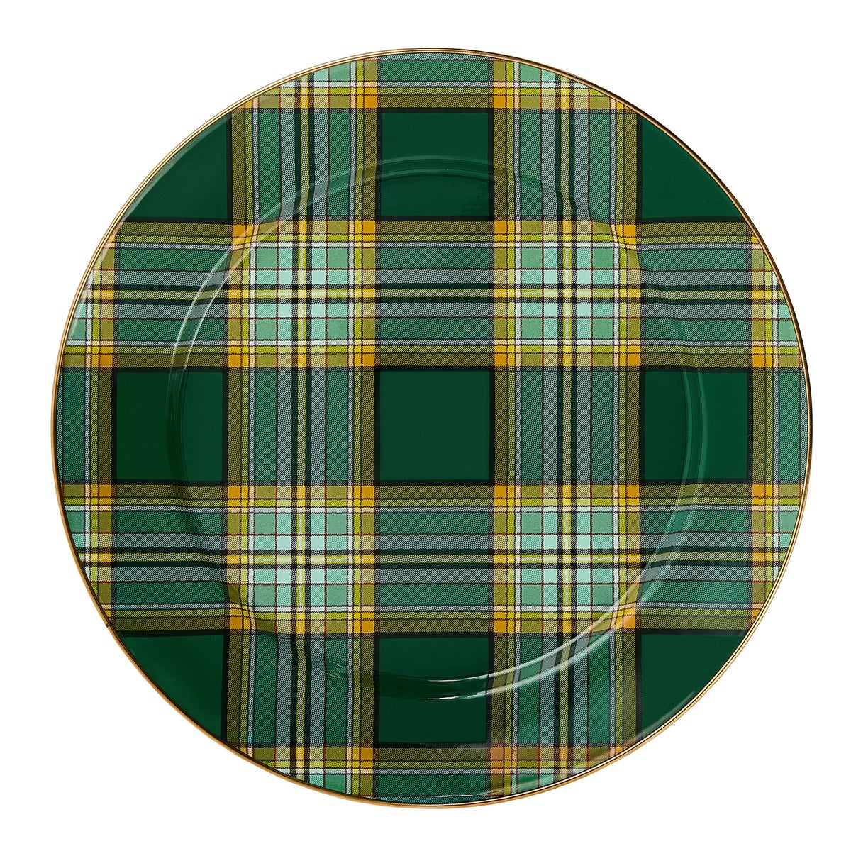 Tartan Green Charger Plate
