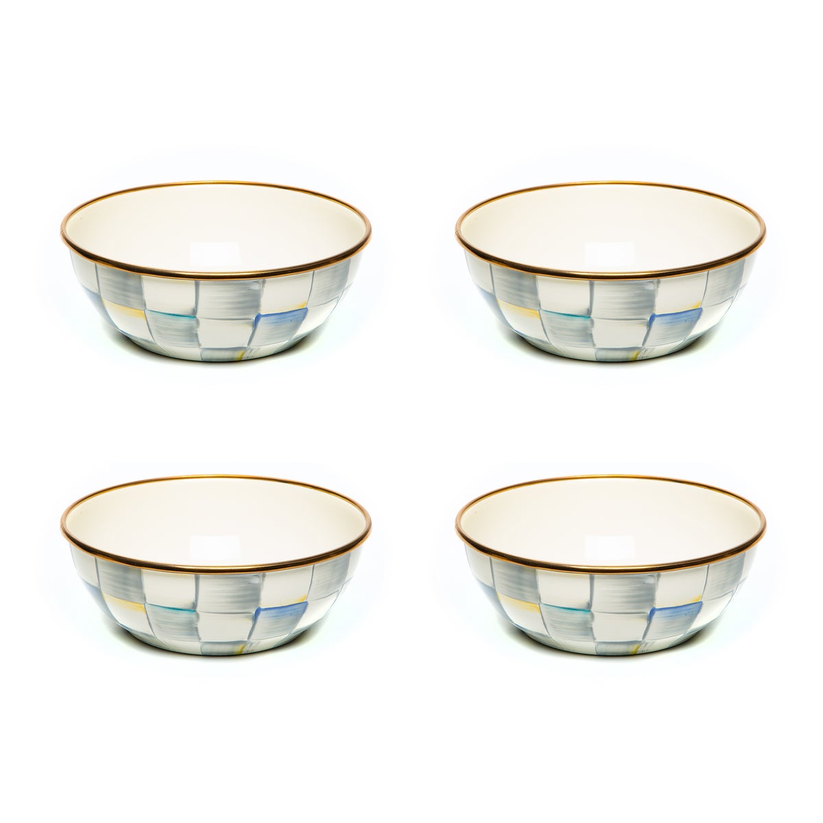 Sterling Check Everyday Bowls, Set of 4 - Image 2