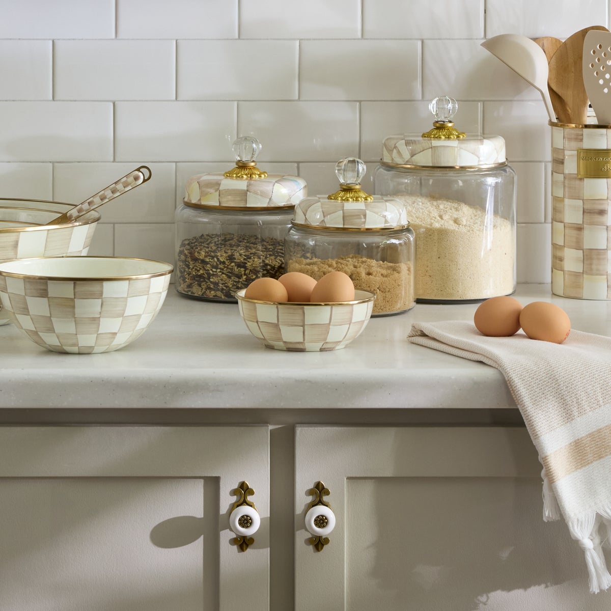 Mocha Check Everyday Bowl - Image 2