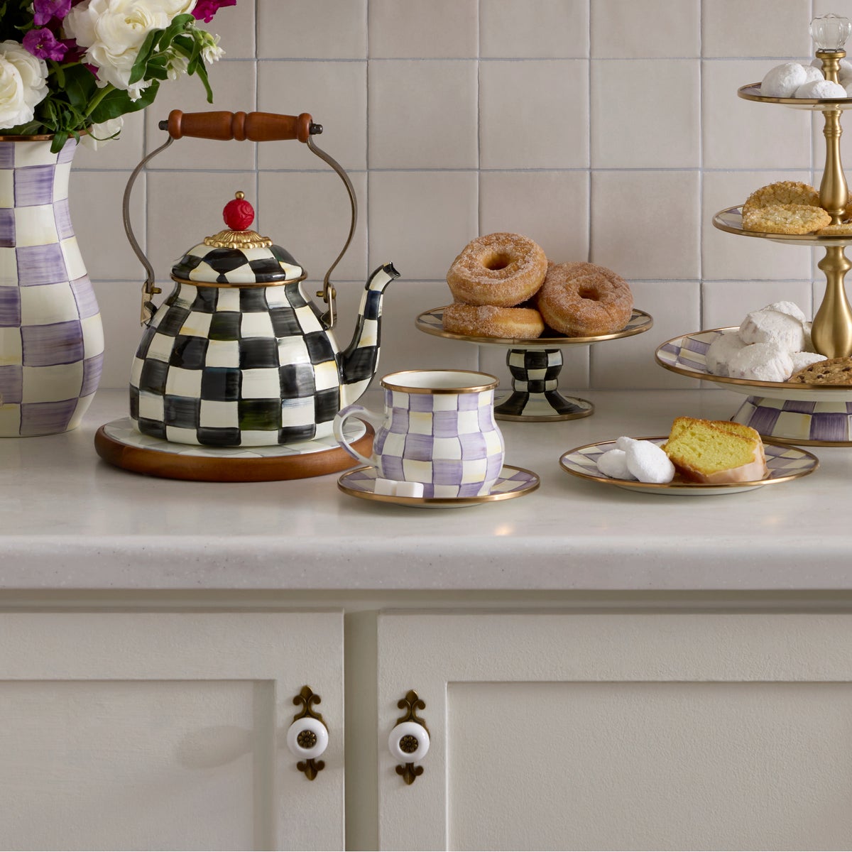 Violet Check Mug - Image 5