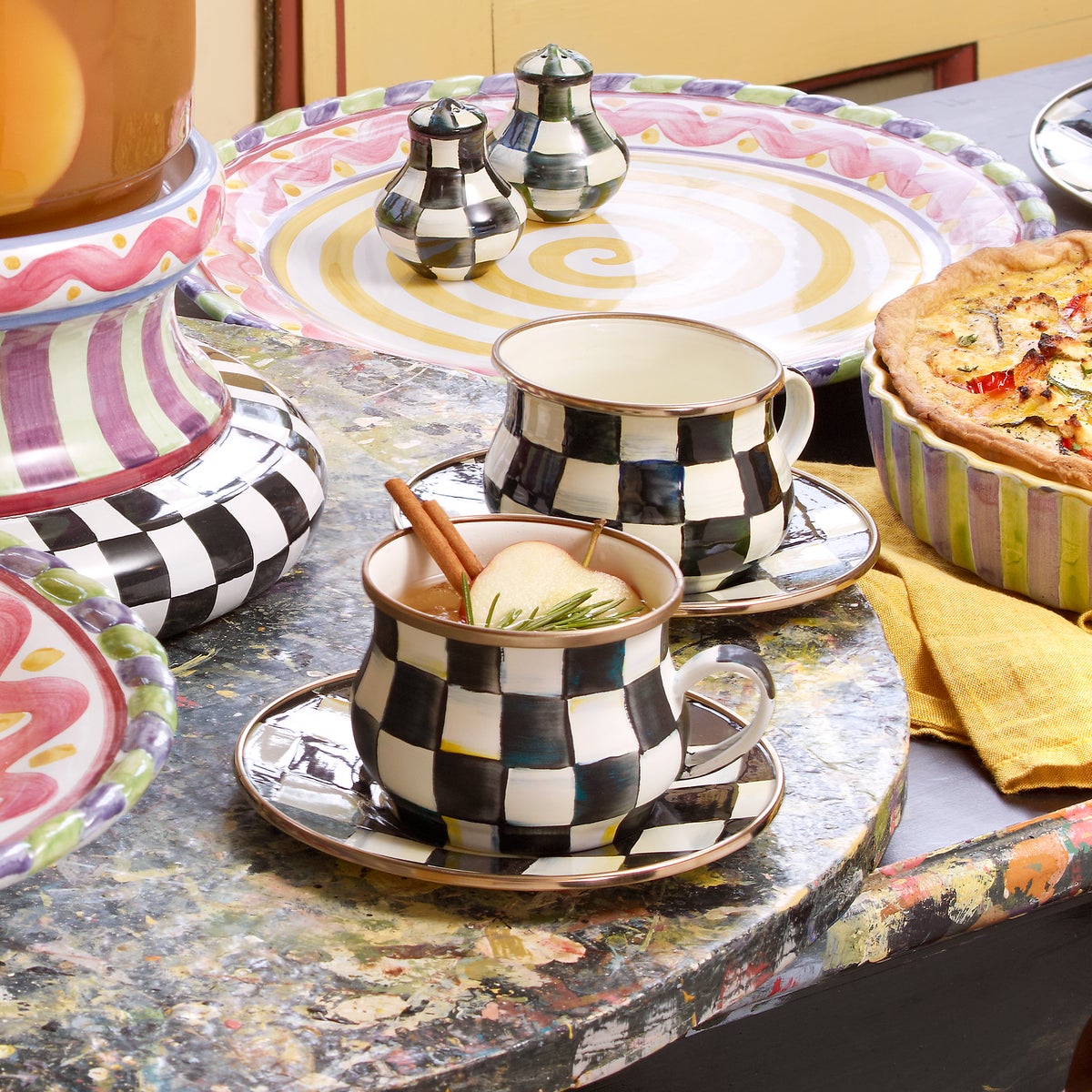 Courtly Check Teacup - Image 7