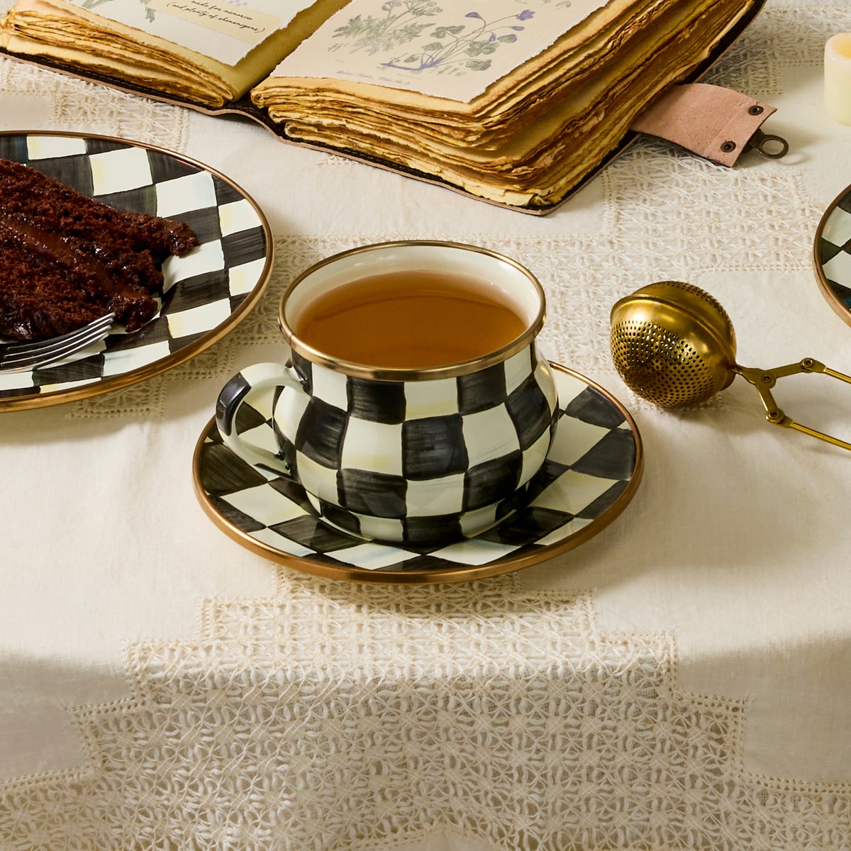 Courtly Check Saucer - Image 8