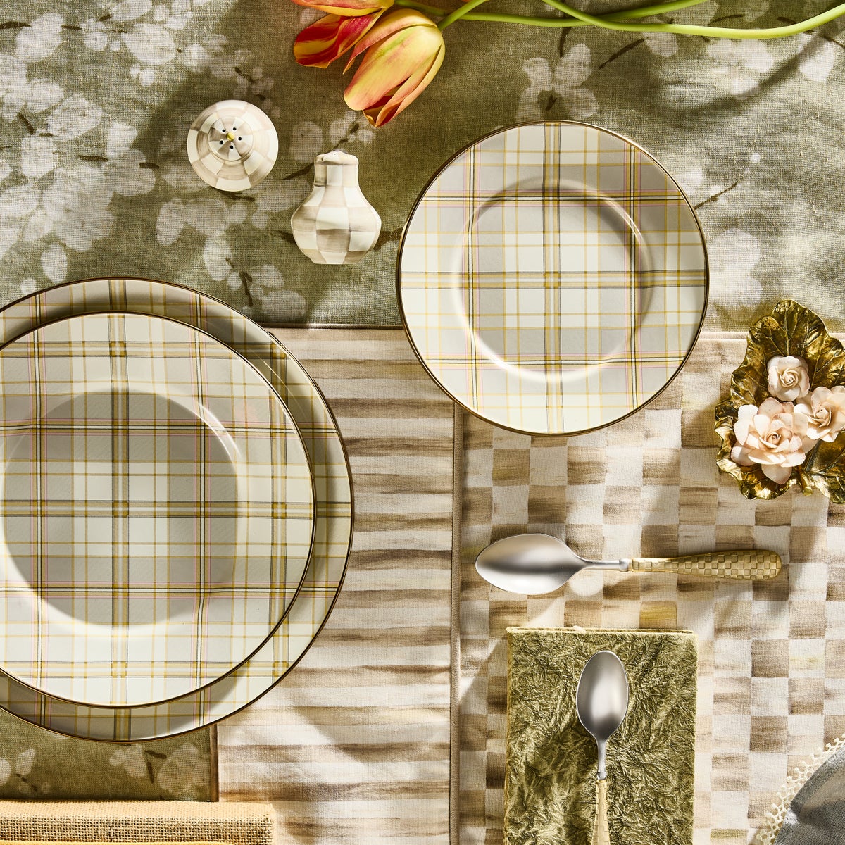 Tartan Latte Salad Plate - Image 6