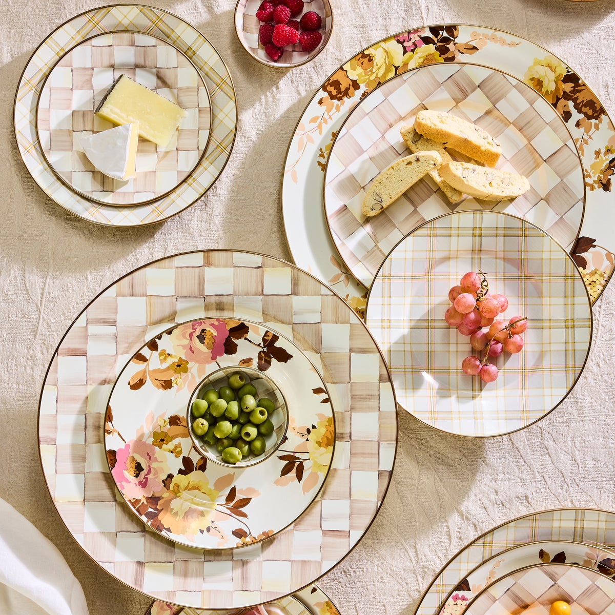 Tartan Latte Salad Plate - Image 8