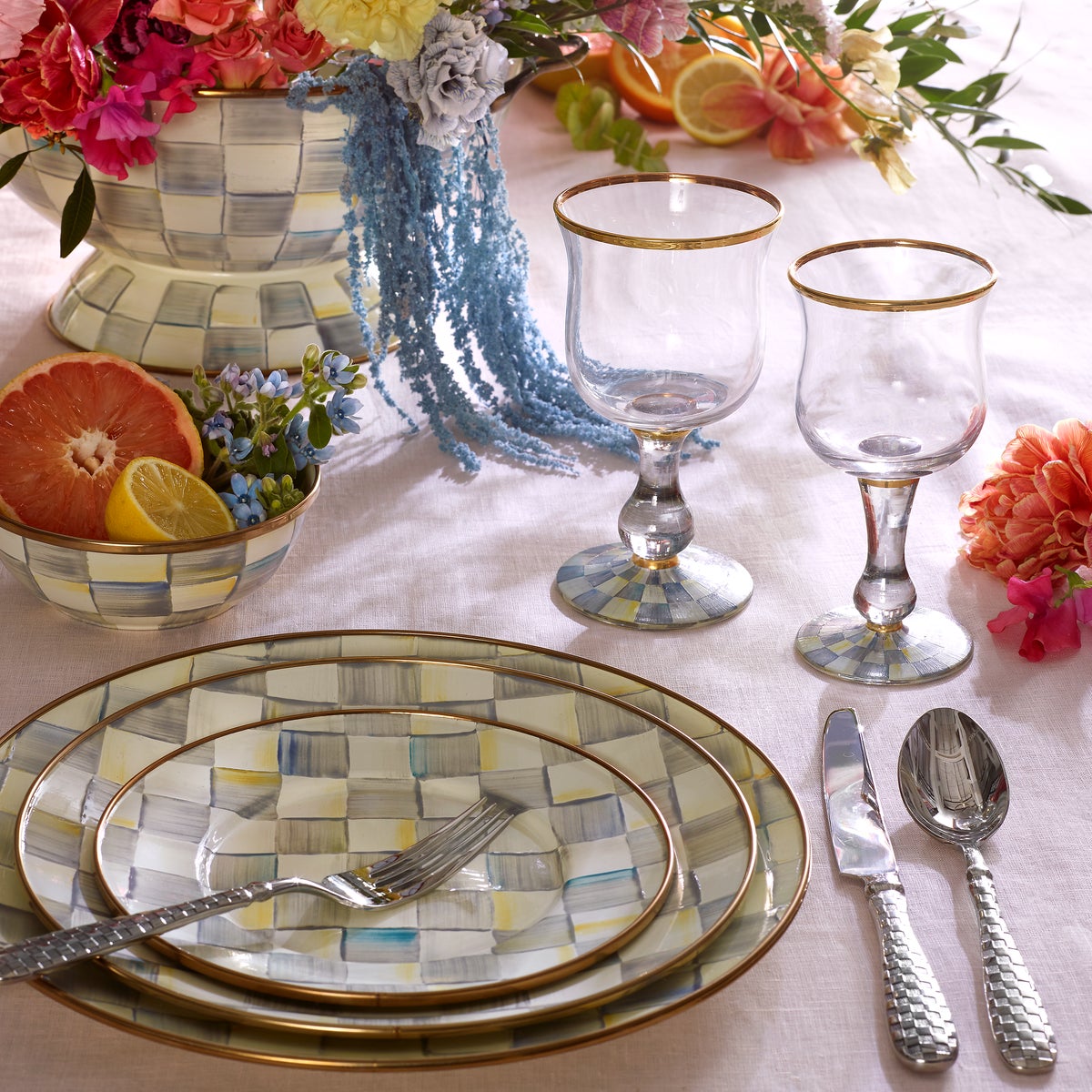 Sterling Check Salad/Dessert Plate - Image 2