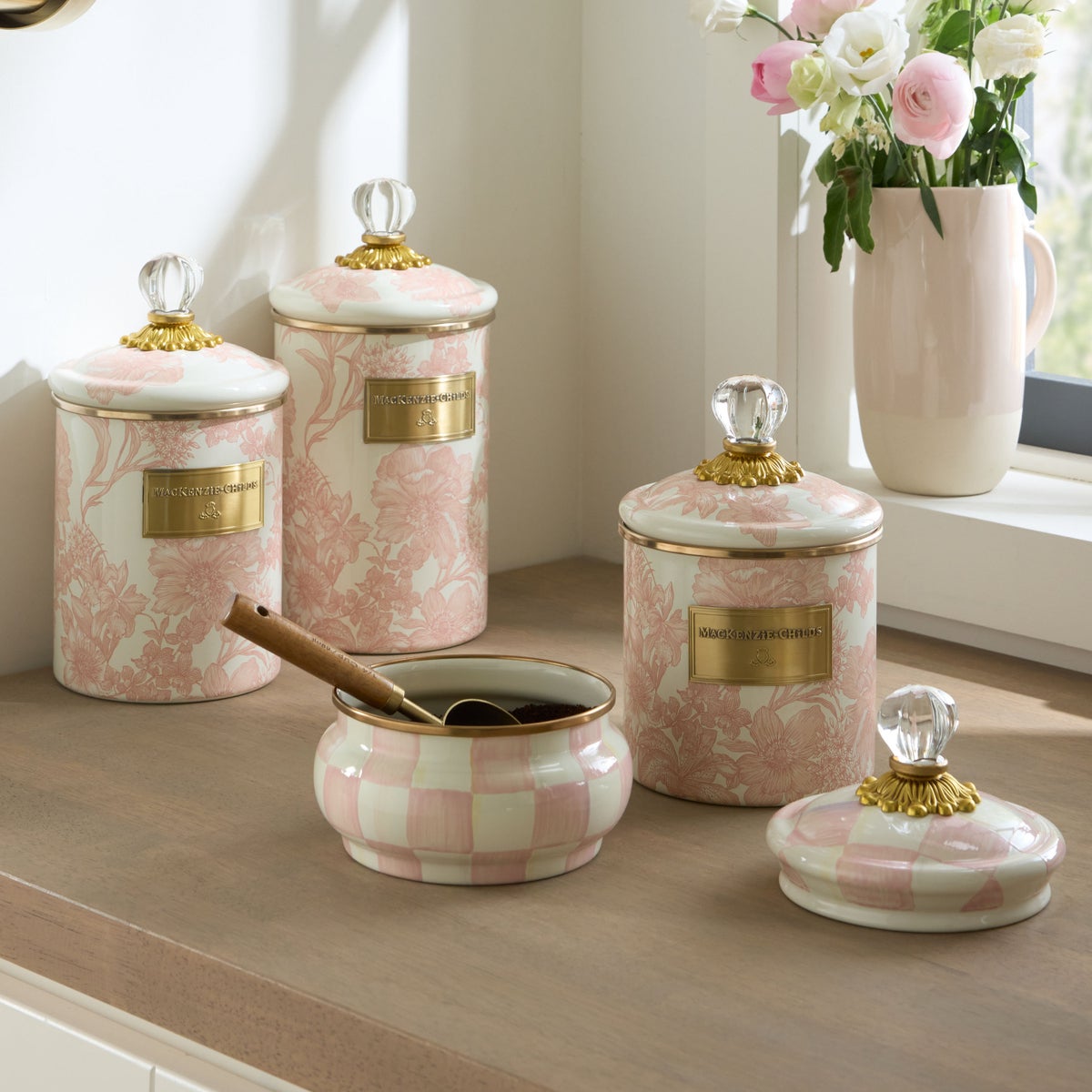 Rosy English Garden Small Canister - Image 2