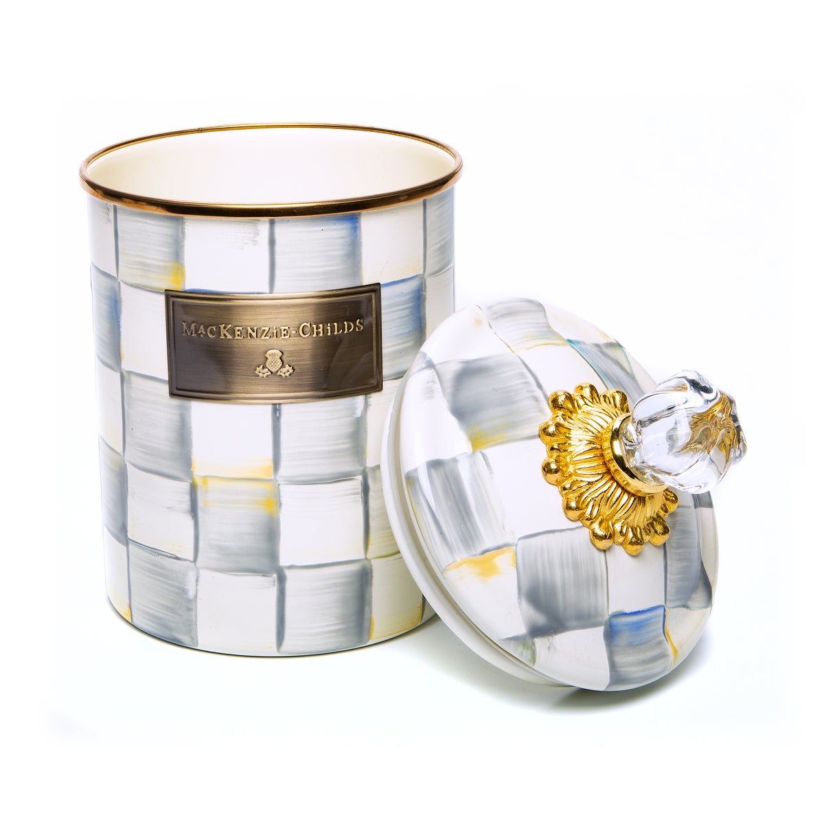 Sterling Check Medium Canister - Image 4