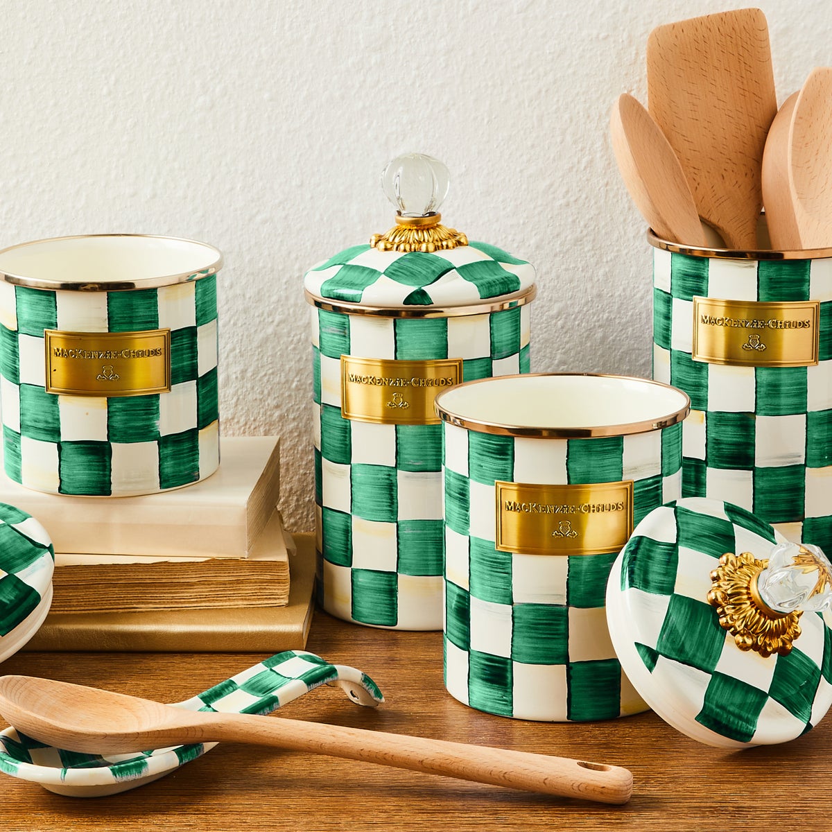 Emerald Check Large Canister - Image 4
