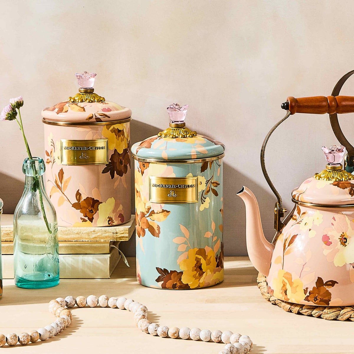 Wild Rose Slate Large Canister - Image 2