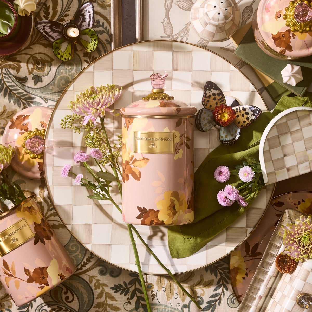 Wild Rose Mauve Large Canister - Image 2