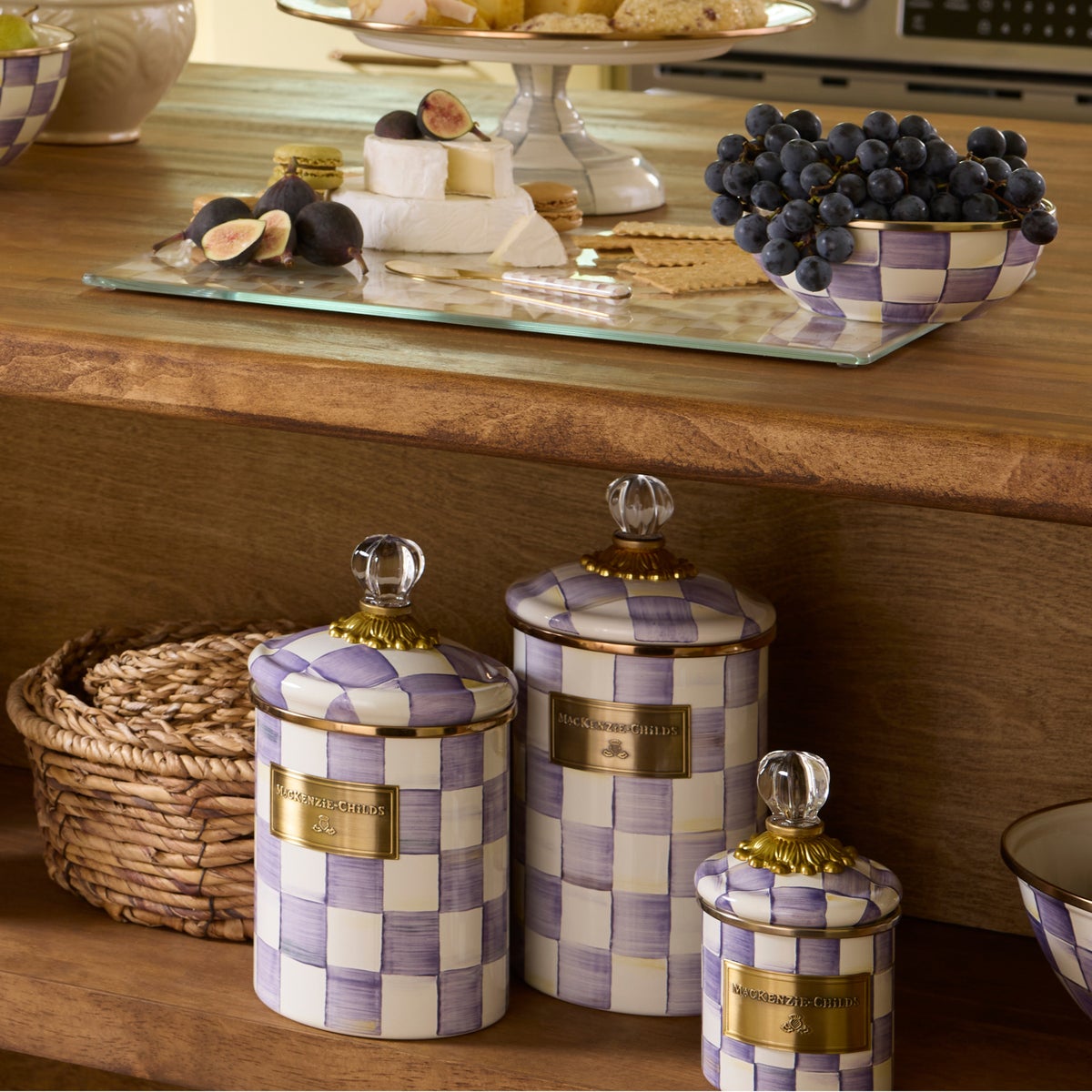 Violet Check Large Canister - Image 5