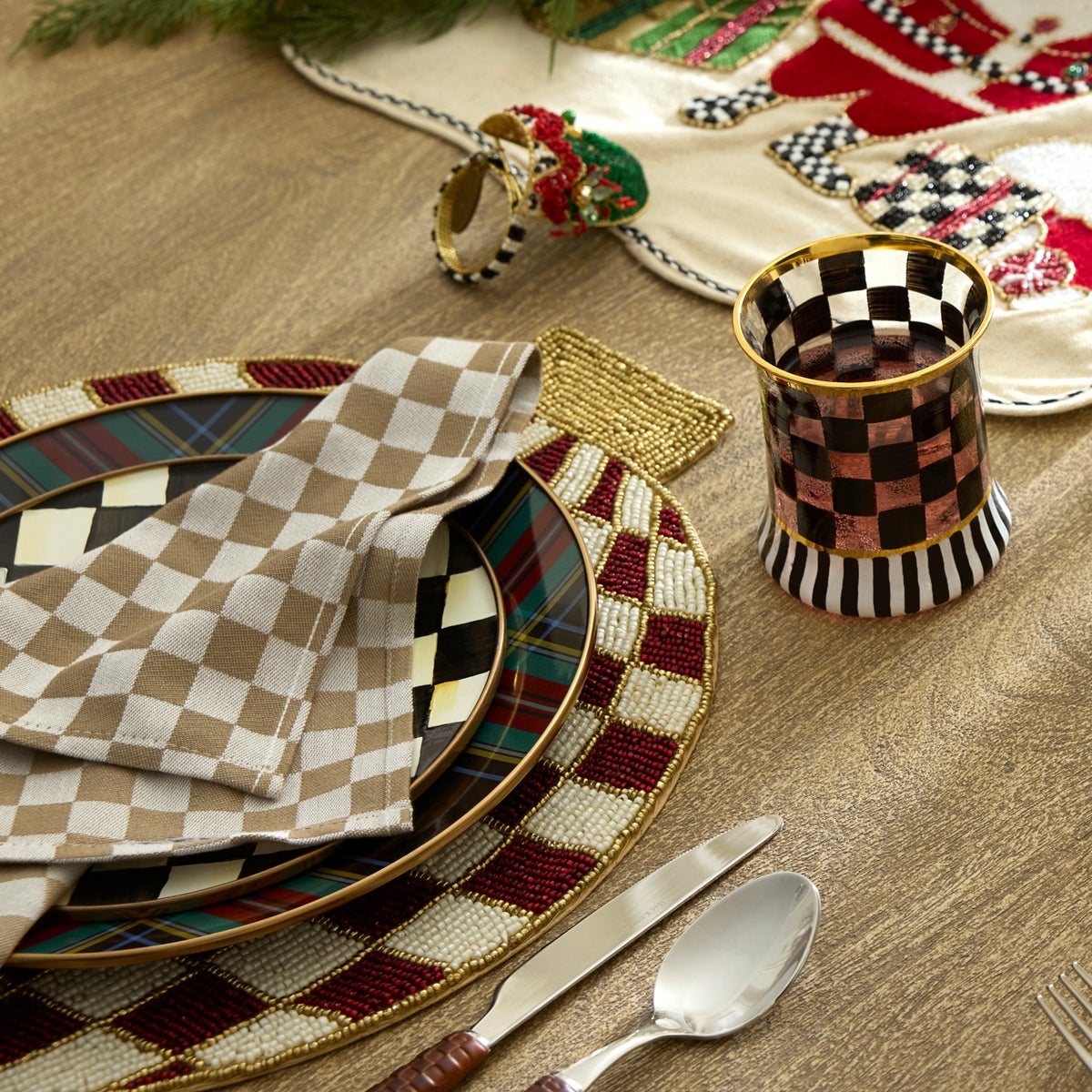 Tartan Black Dinner Plate - Image 4