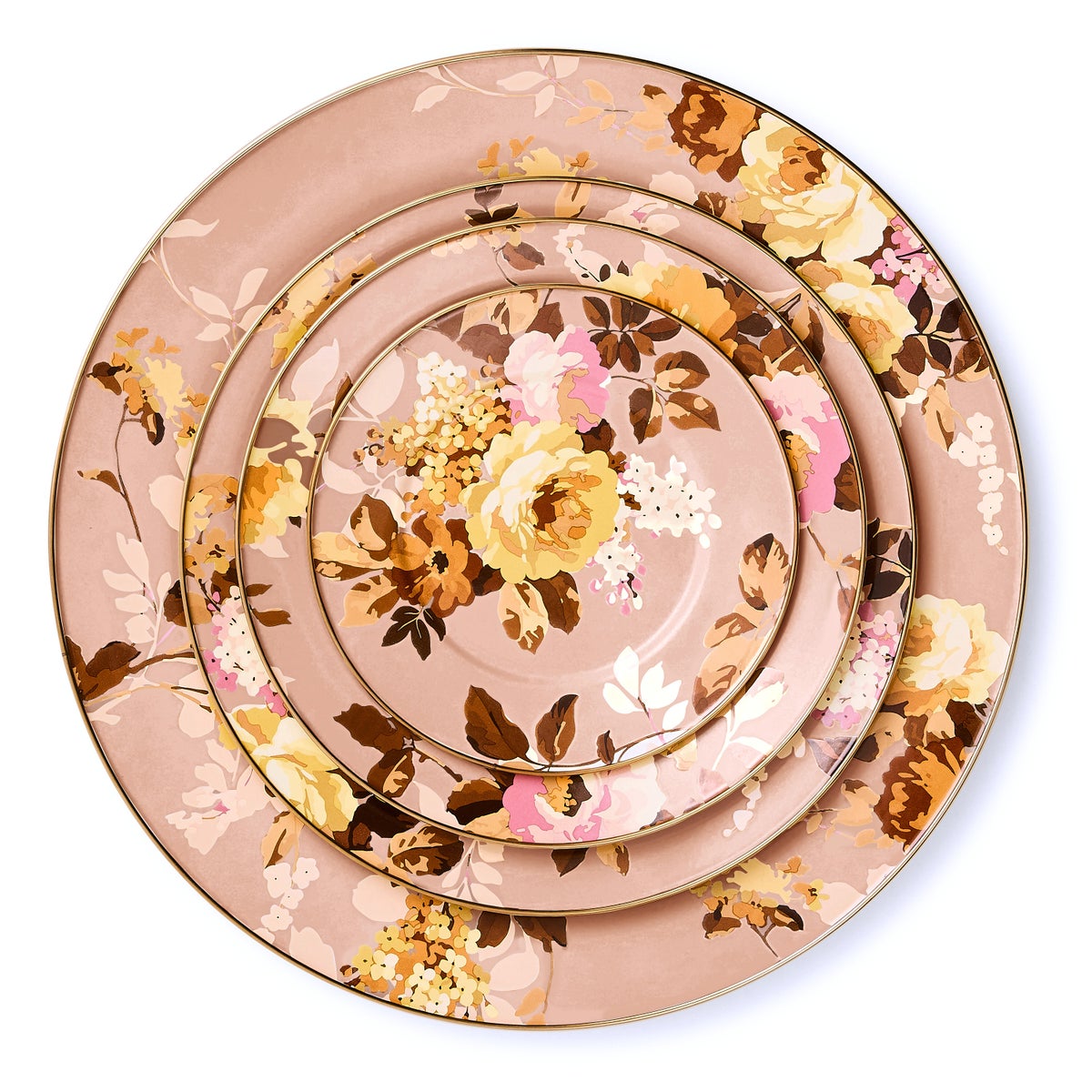 Wild Rose Mauve Dinner Plate - Image 4