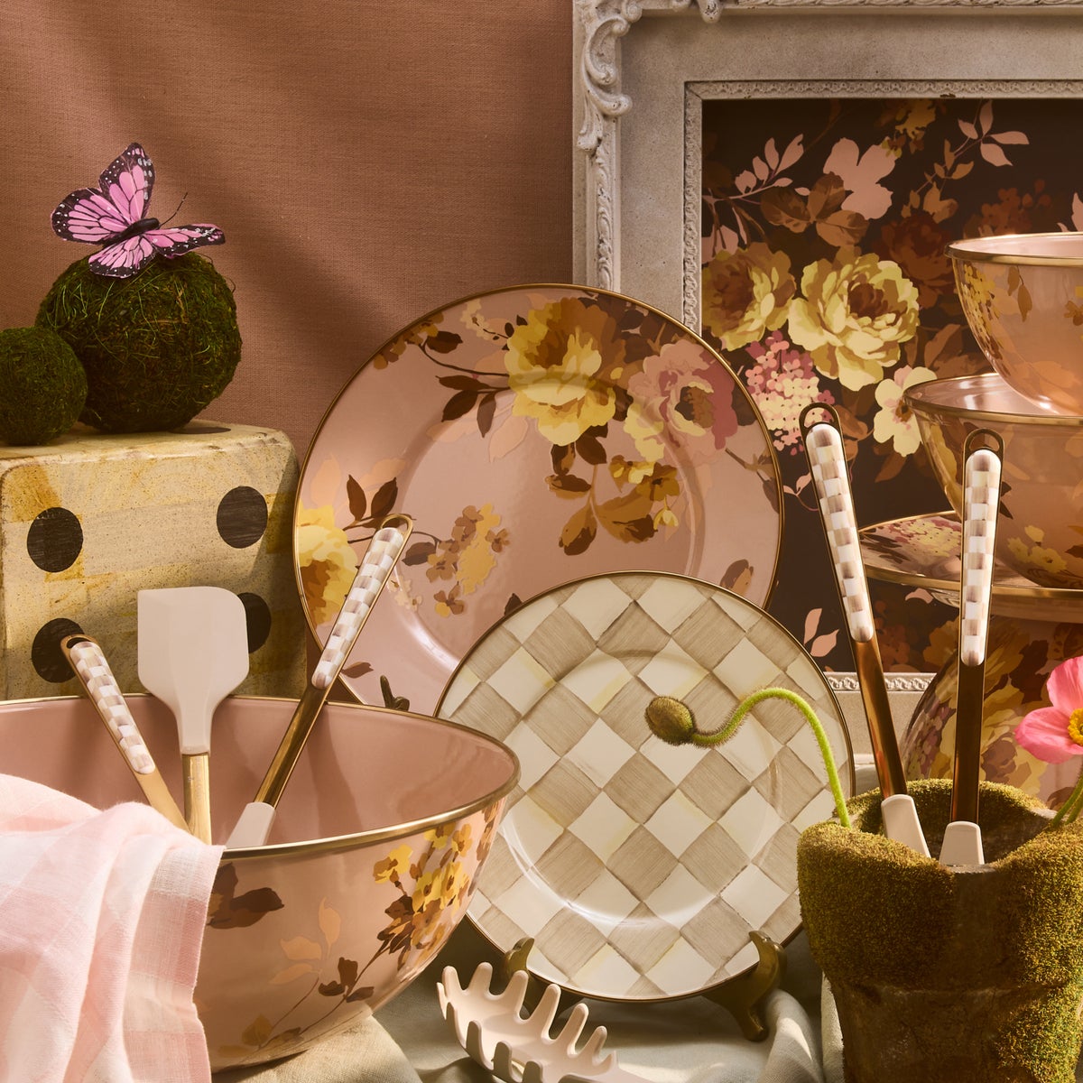 Wild Rose Mauve Dinner Plate - Image 5