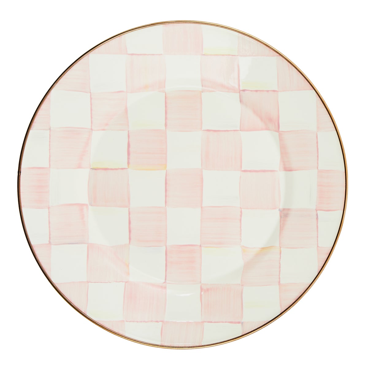 Rosy Check Dinner Plate