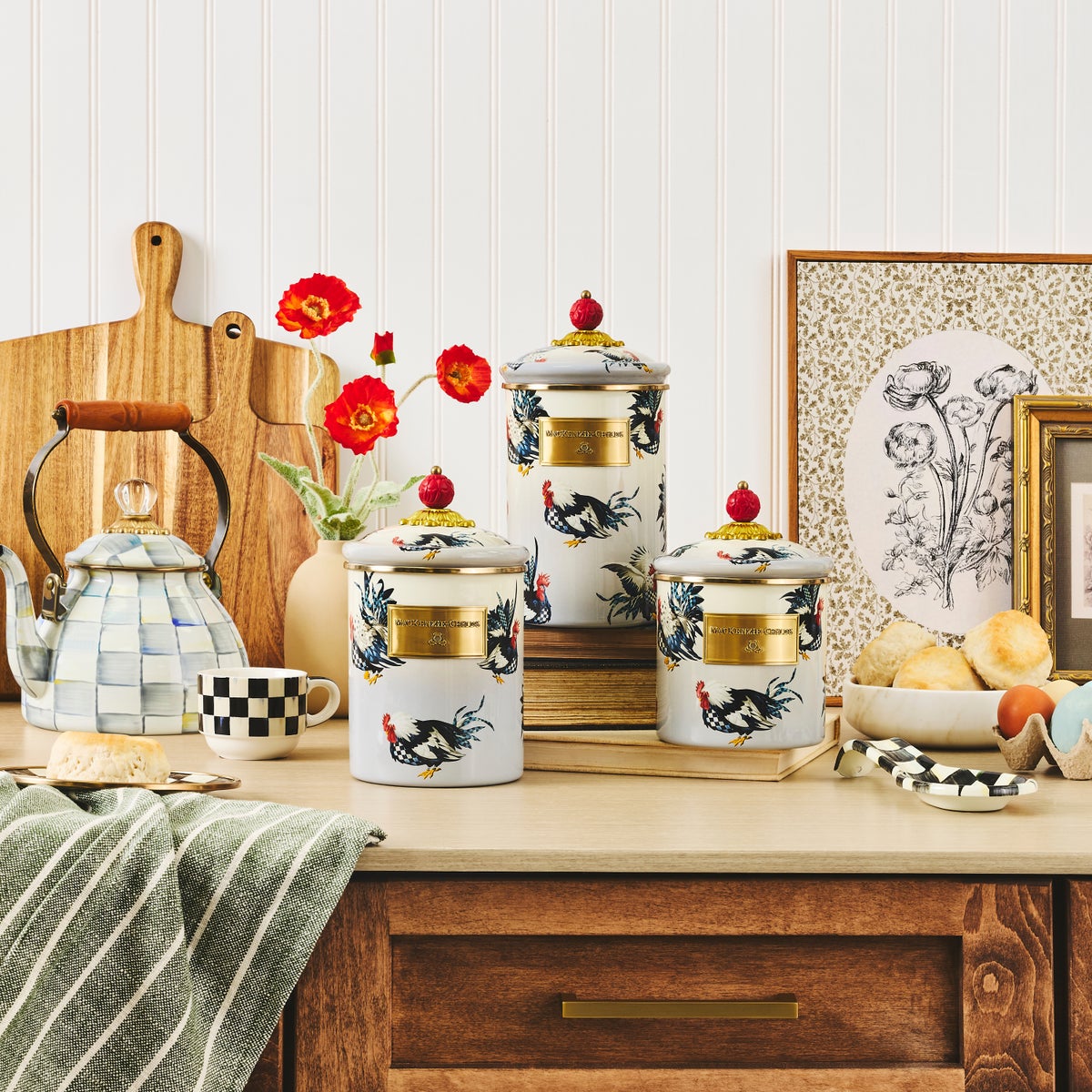 Henhouse Canisters, Set of 3 - Image 2