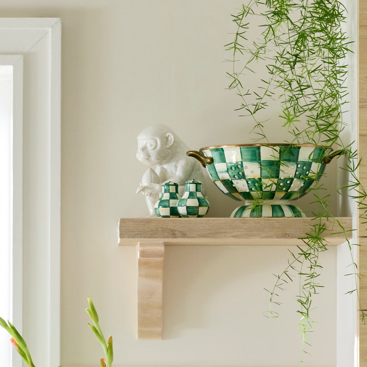 Emerald Check Salt & Pepper Shakers - Image 4