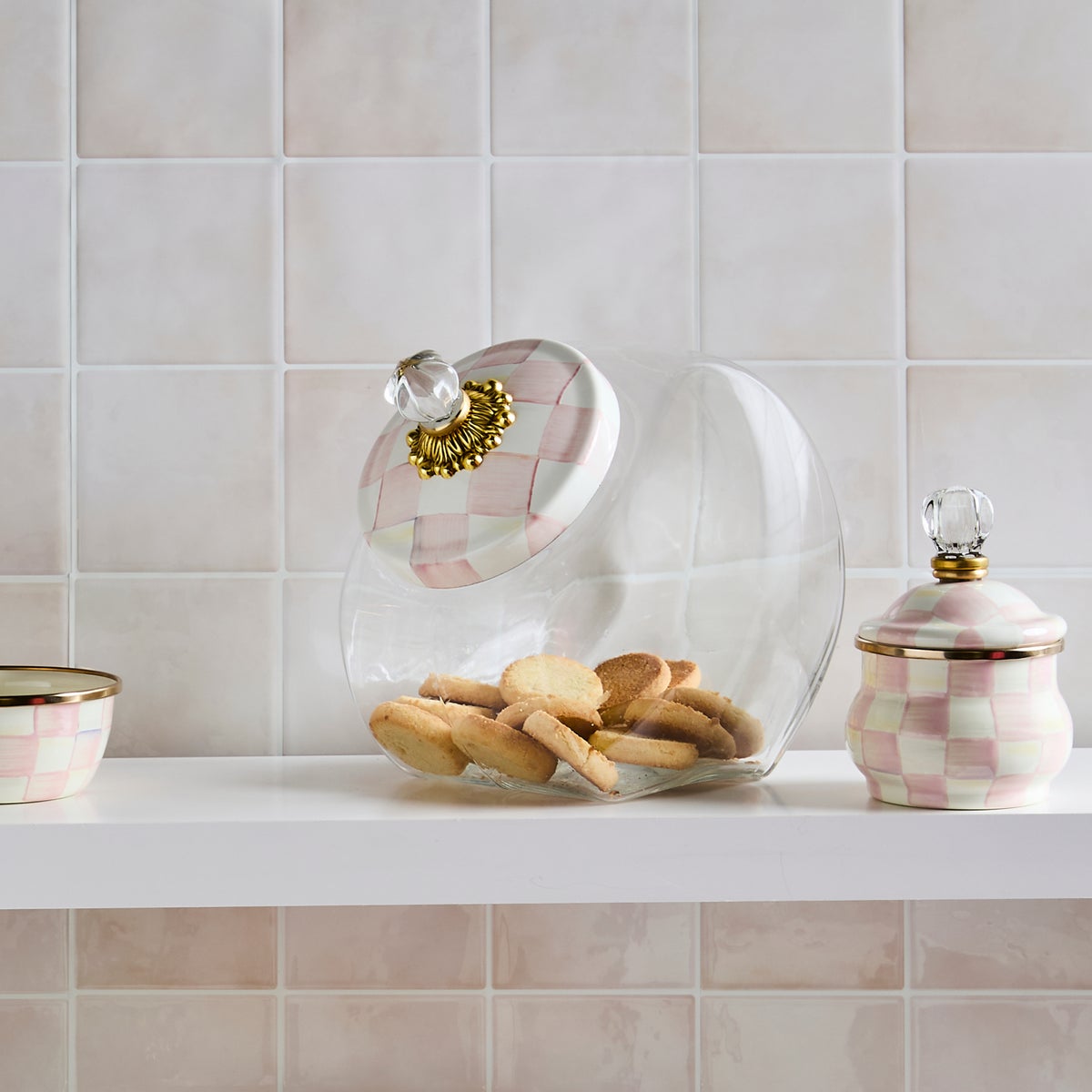 Cookie Jar with Rosy Check Lid - Image 2