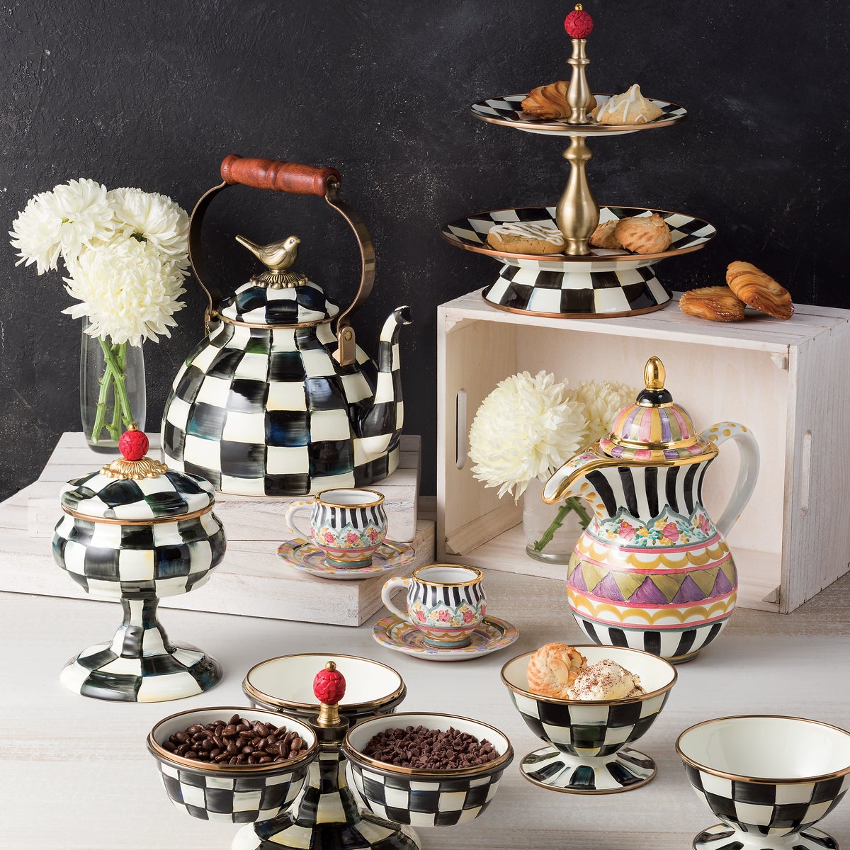 Courtly Check 3 Quart Tea Kettle with Bird - Image 5