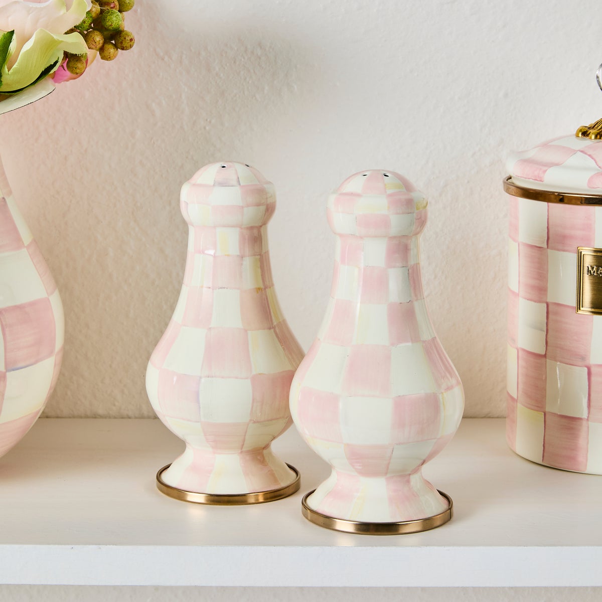 Rosy Check Large Salt & Pepper Shakers - Image 3