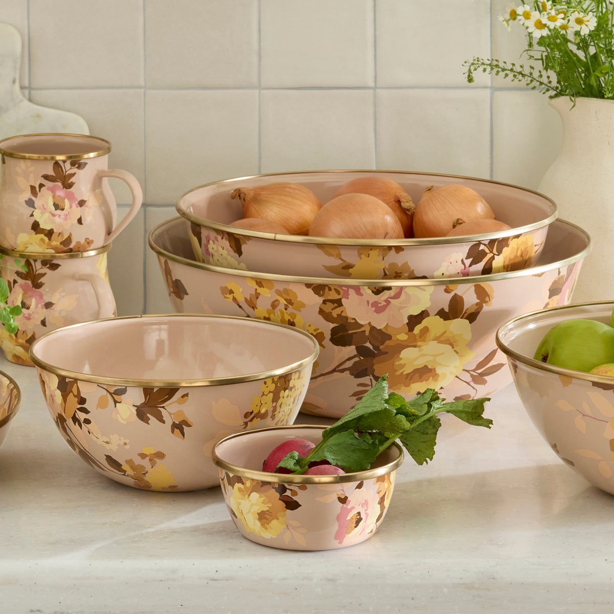 Wild Rose Mauve Pinch Bowl - Image 2