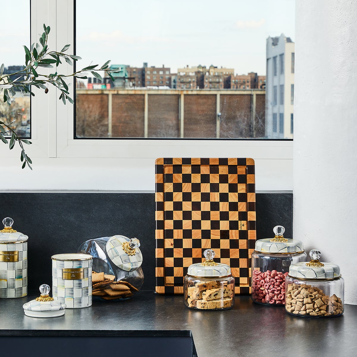 Sterling Check Medium Kitchen Canister - Image 2