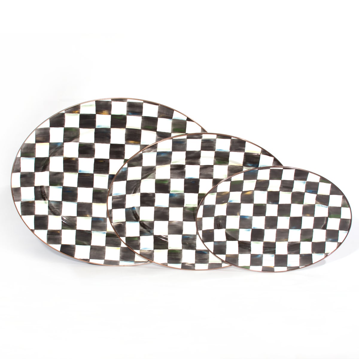 Courtly Check Small Oval Platter - Image 4