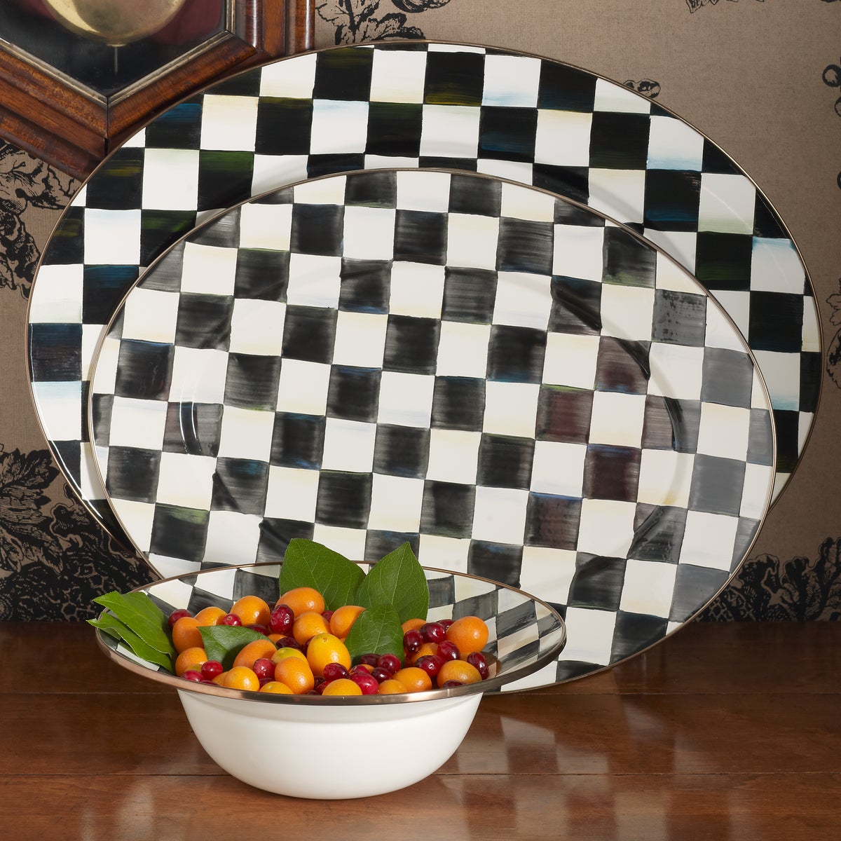 Courtly Check Medium Oval Platter - Image 7