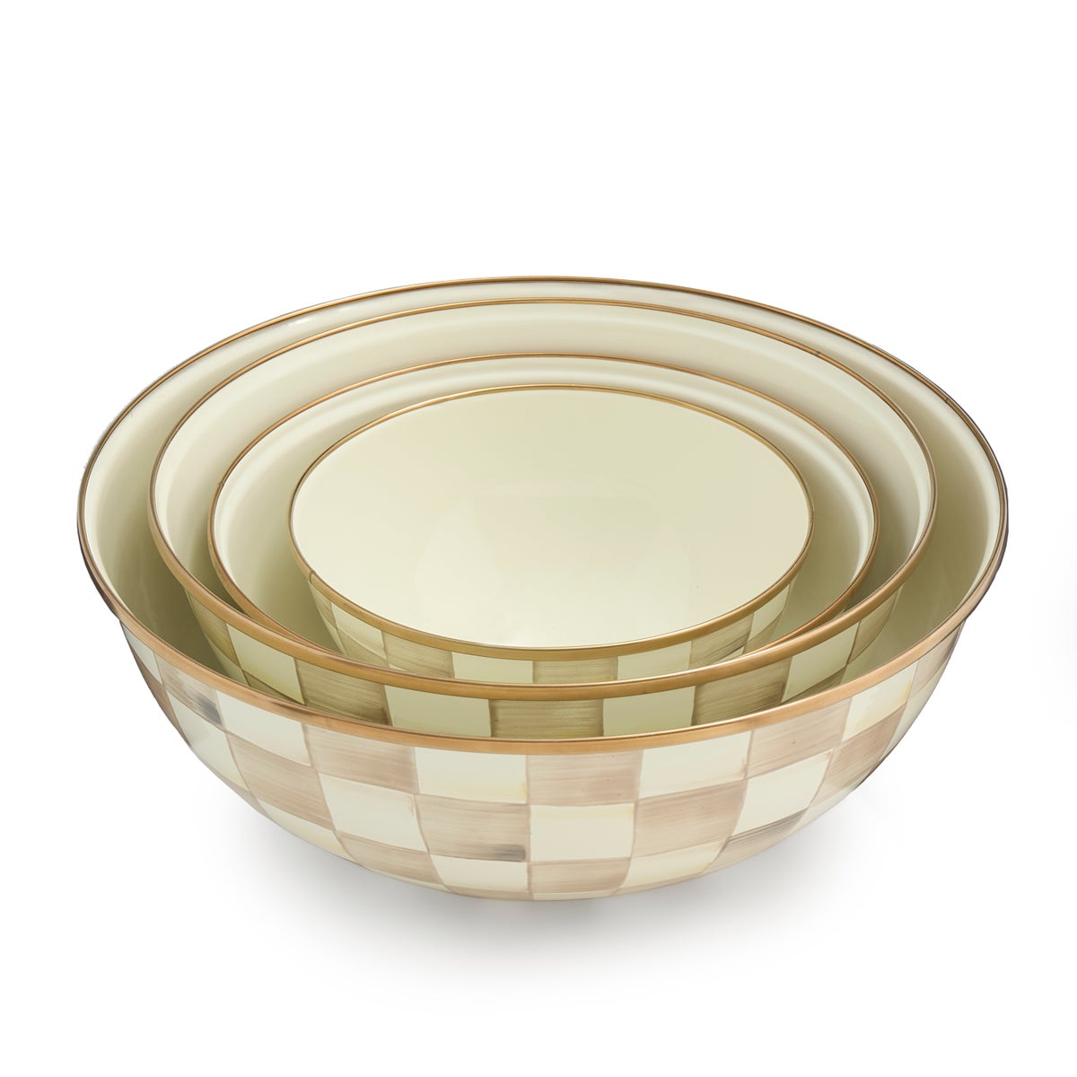 Mocha Check Medium Everyday Bowl - Image 3