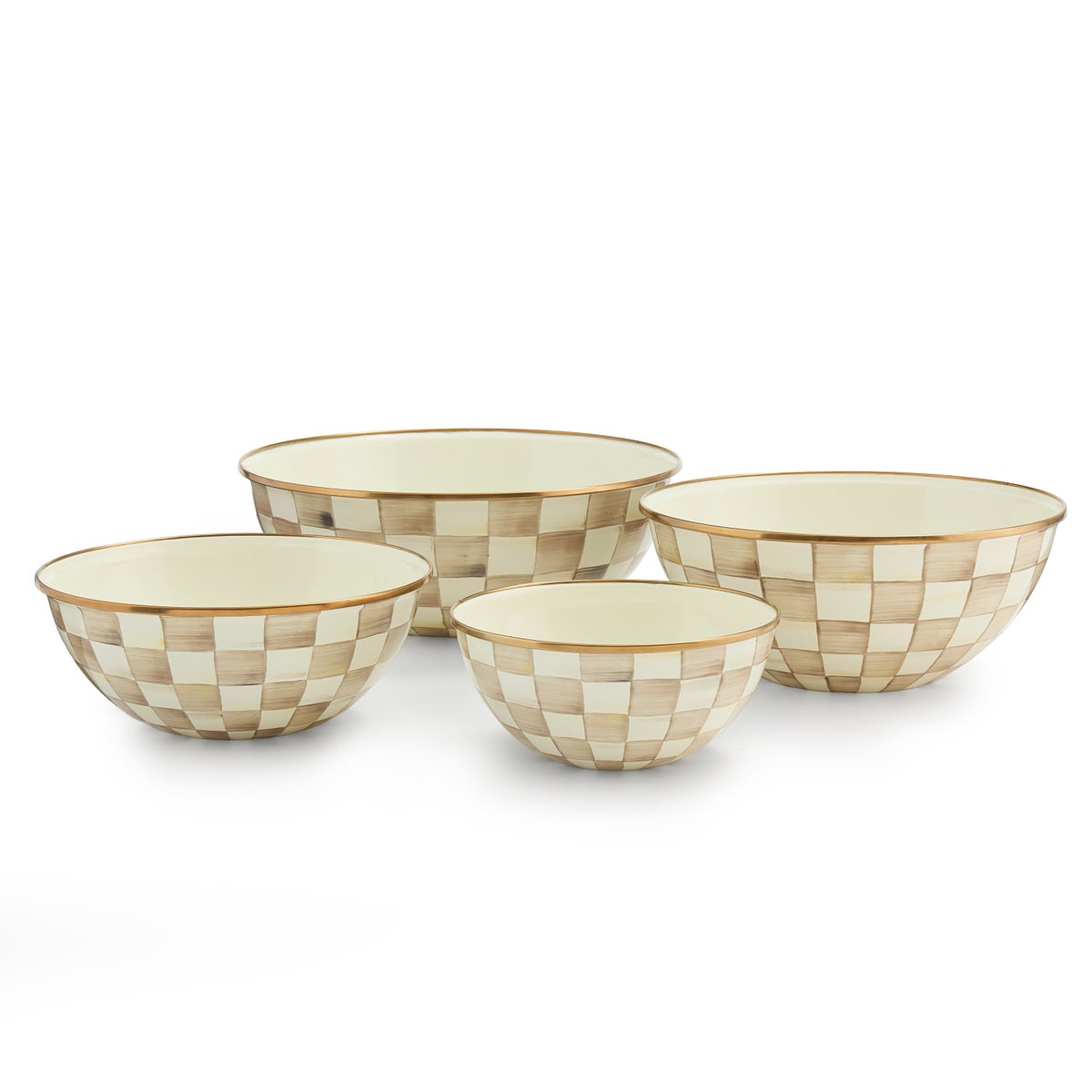 Mocha Check Large Everyday Bowl - Image 3