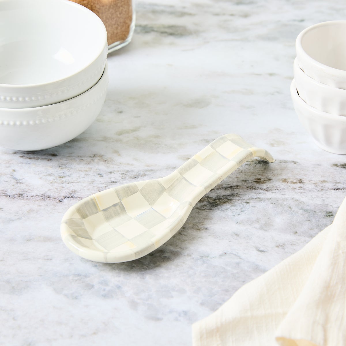 Sterling Check Spoon Rest - Image 4