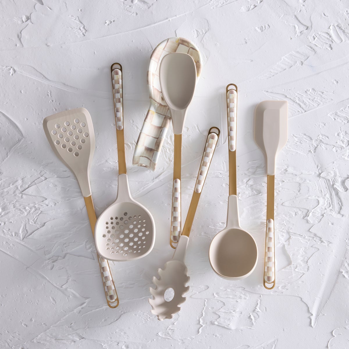 Mocha Check Spoon Rest - Image 6