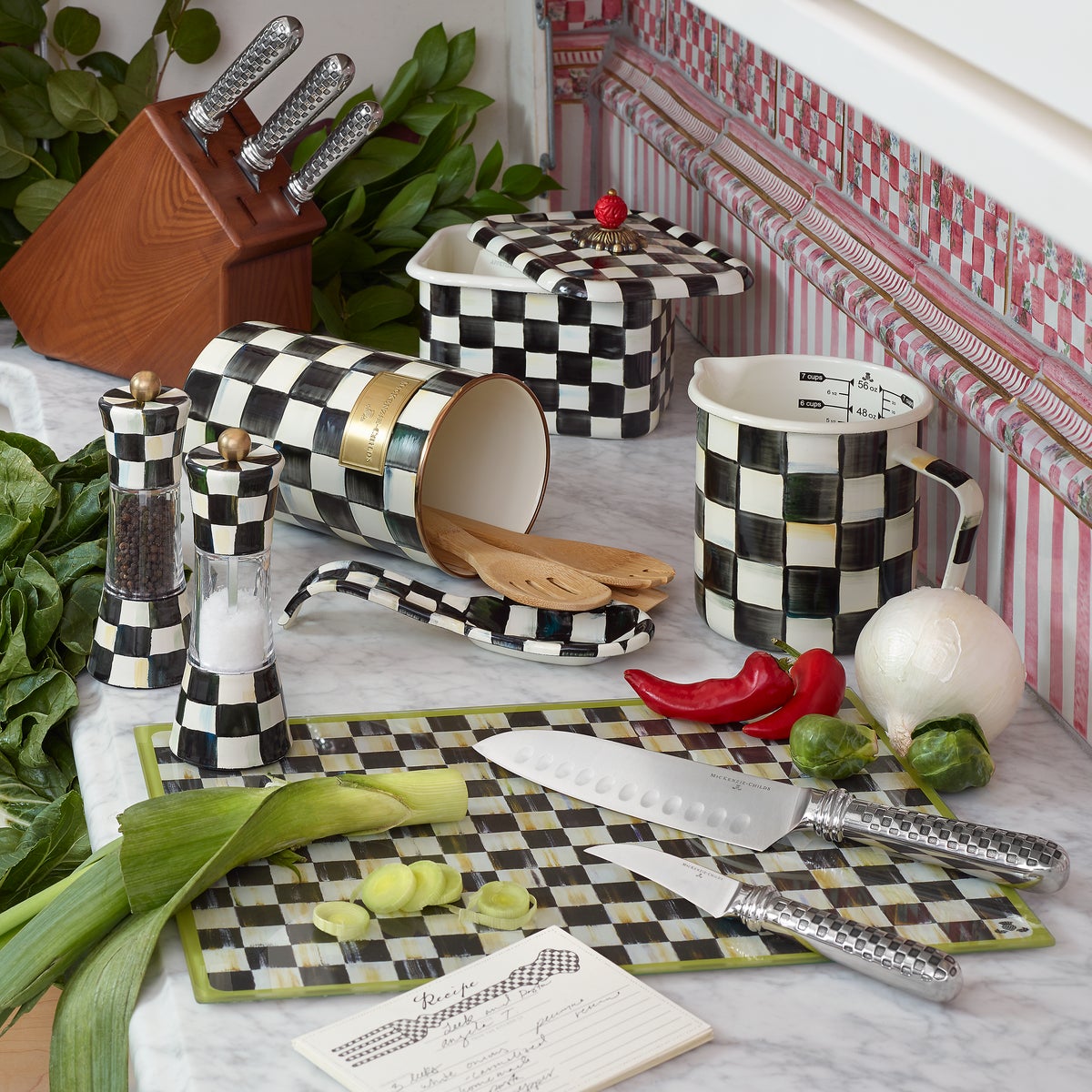 Courtly Check Recipe Box - Image 3