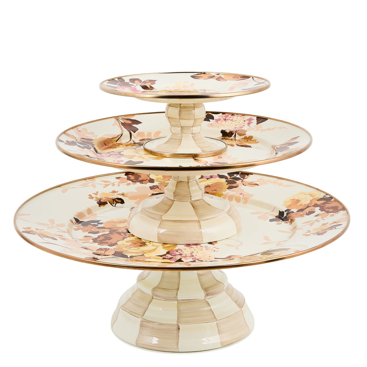 Wild Rose White Mini Pedestal Platter - Image 3