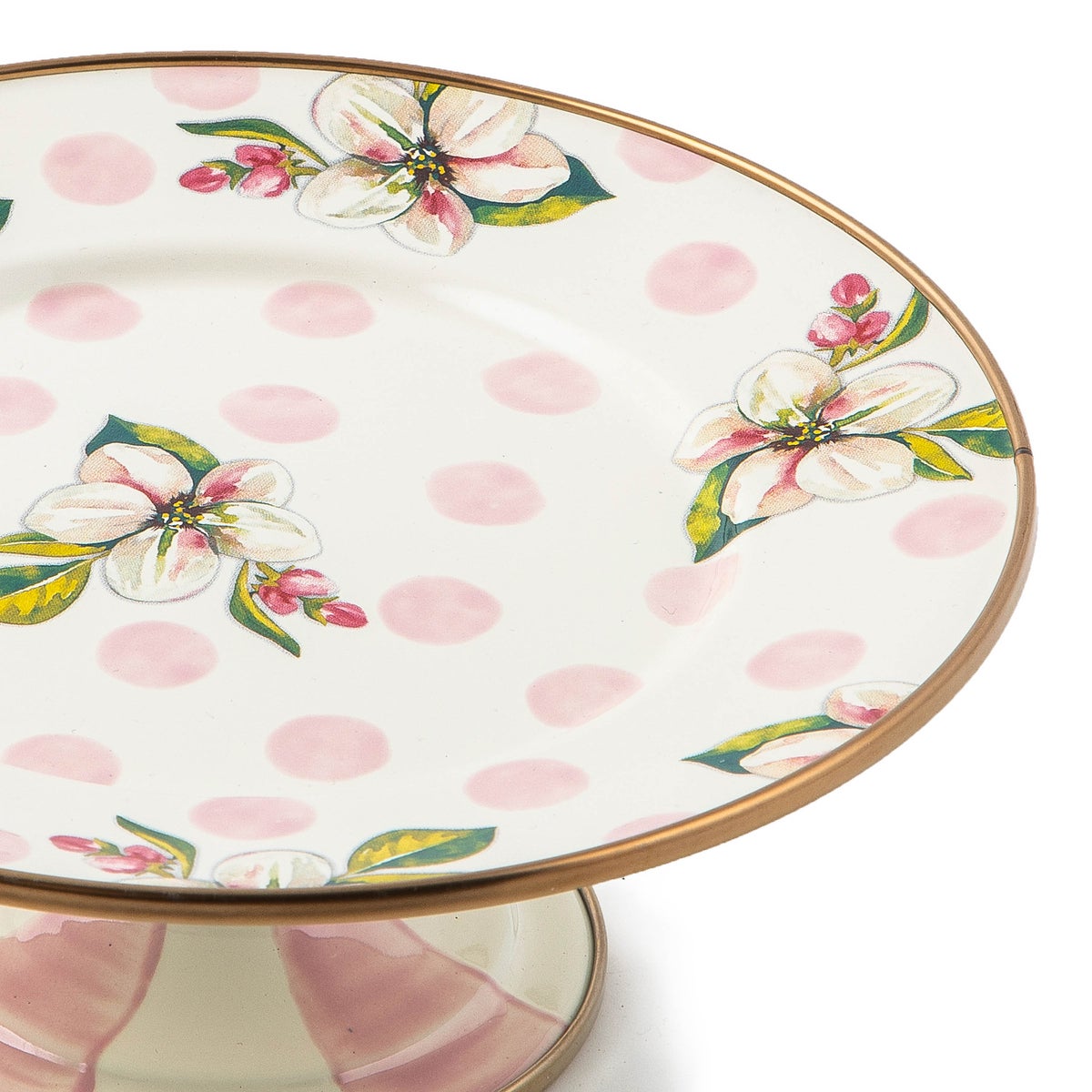 Wildflowers Pink Mini Pedestal Platter - Image 5