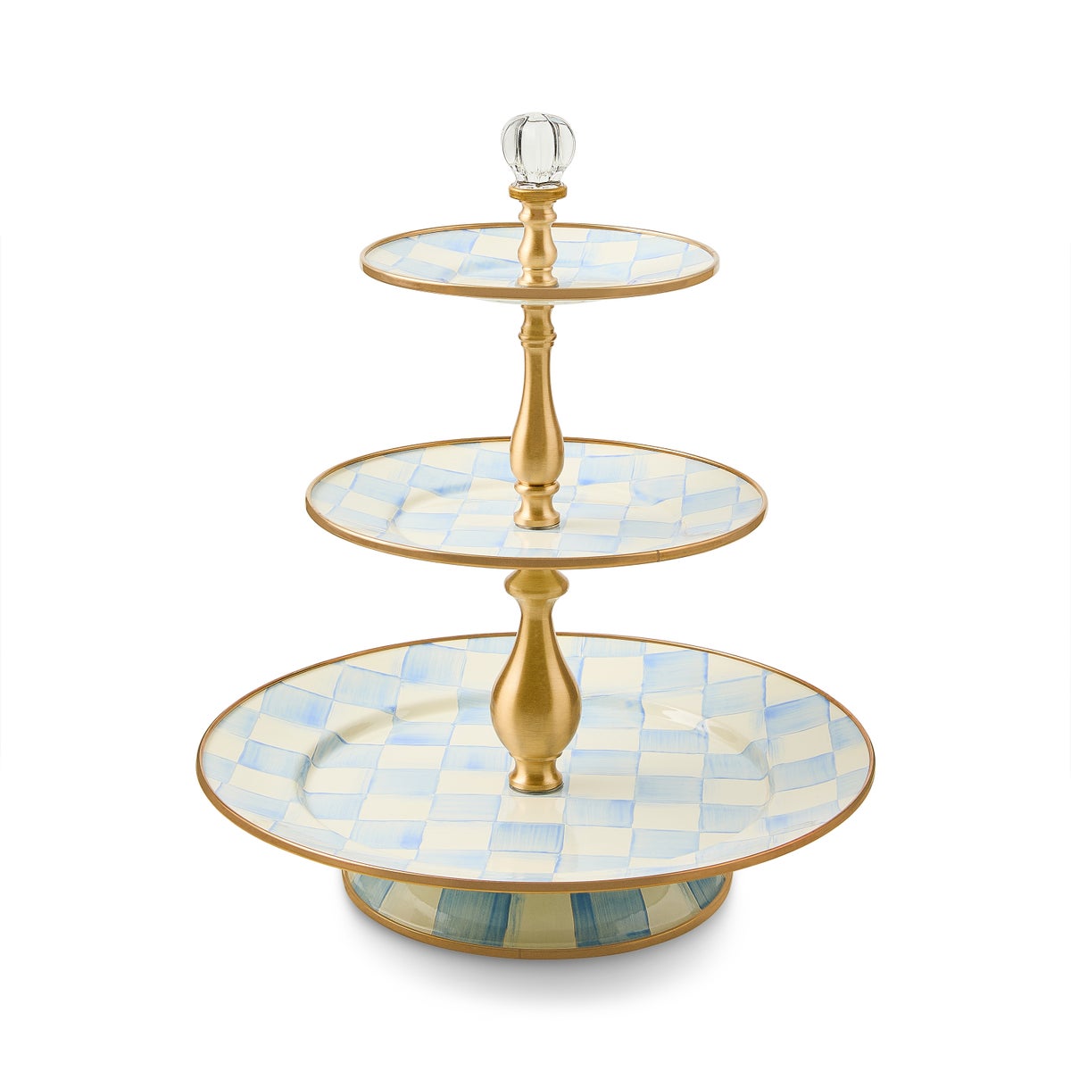 Sky Check Three Tier Sweet Stand