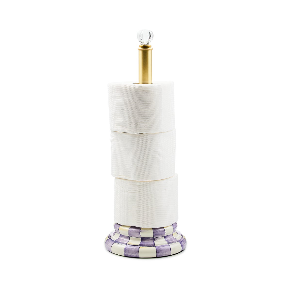 Violet Check Toilet Tissue Storage - Image 3