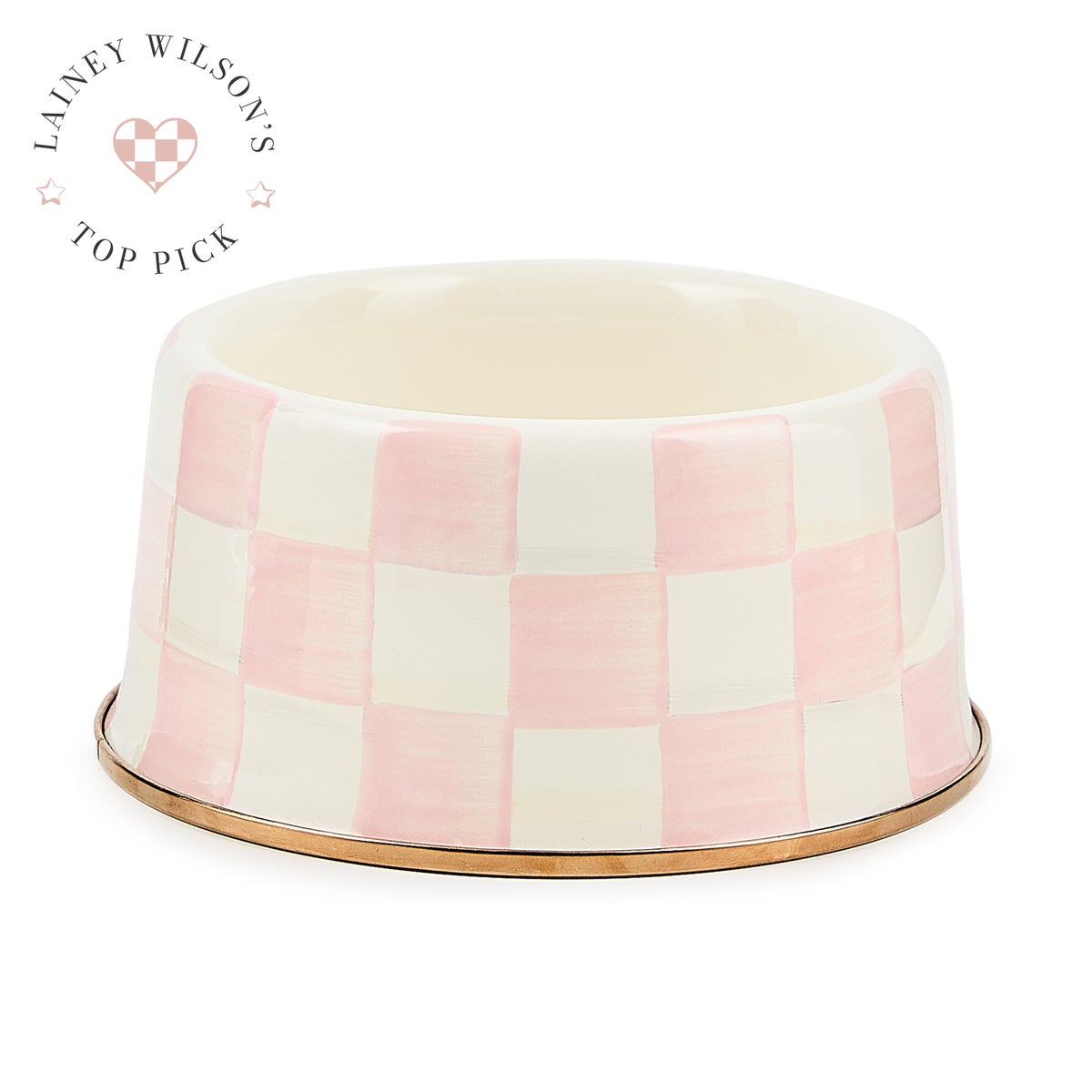 Rosy Check Medium Pet Dish