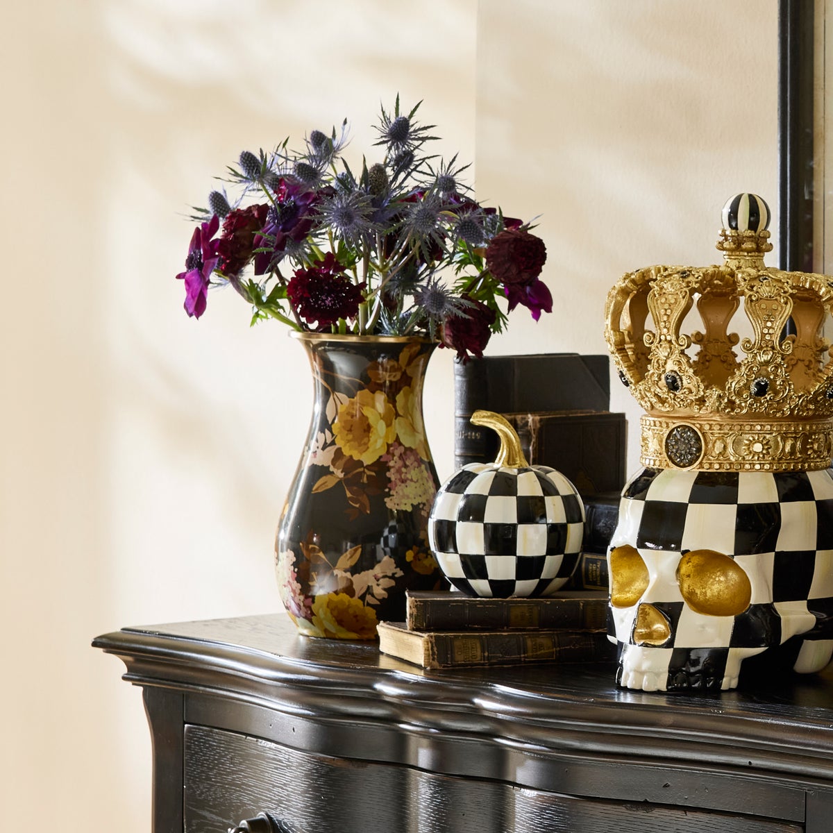 Wild Rose Brown Tall Vase - Image 3