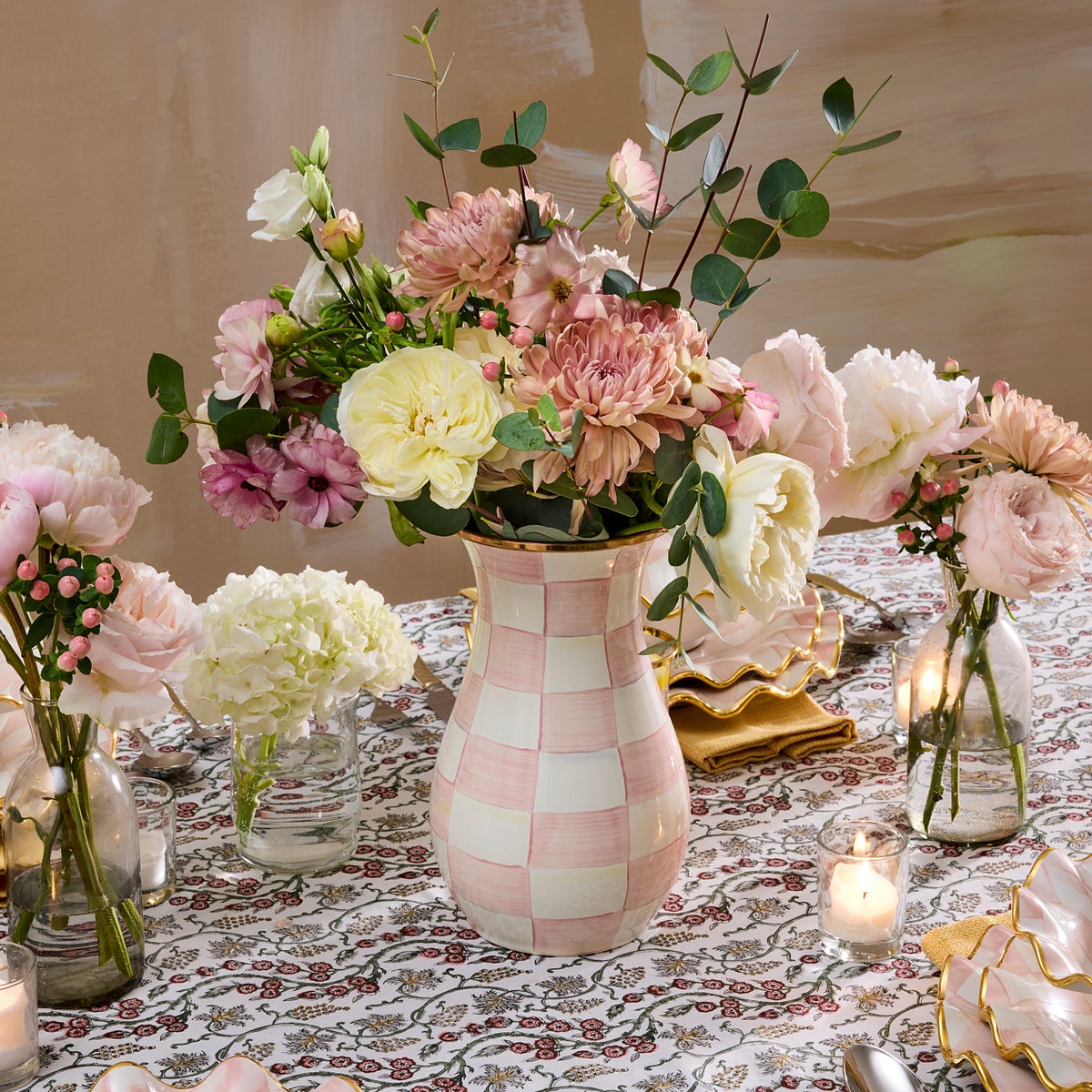Rosy Check Tall Vase - Image 2