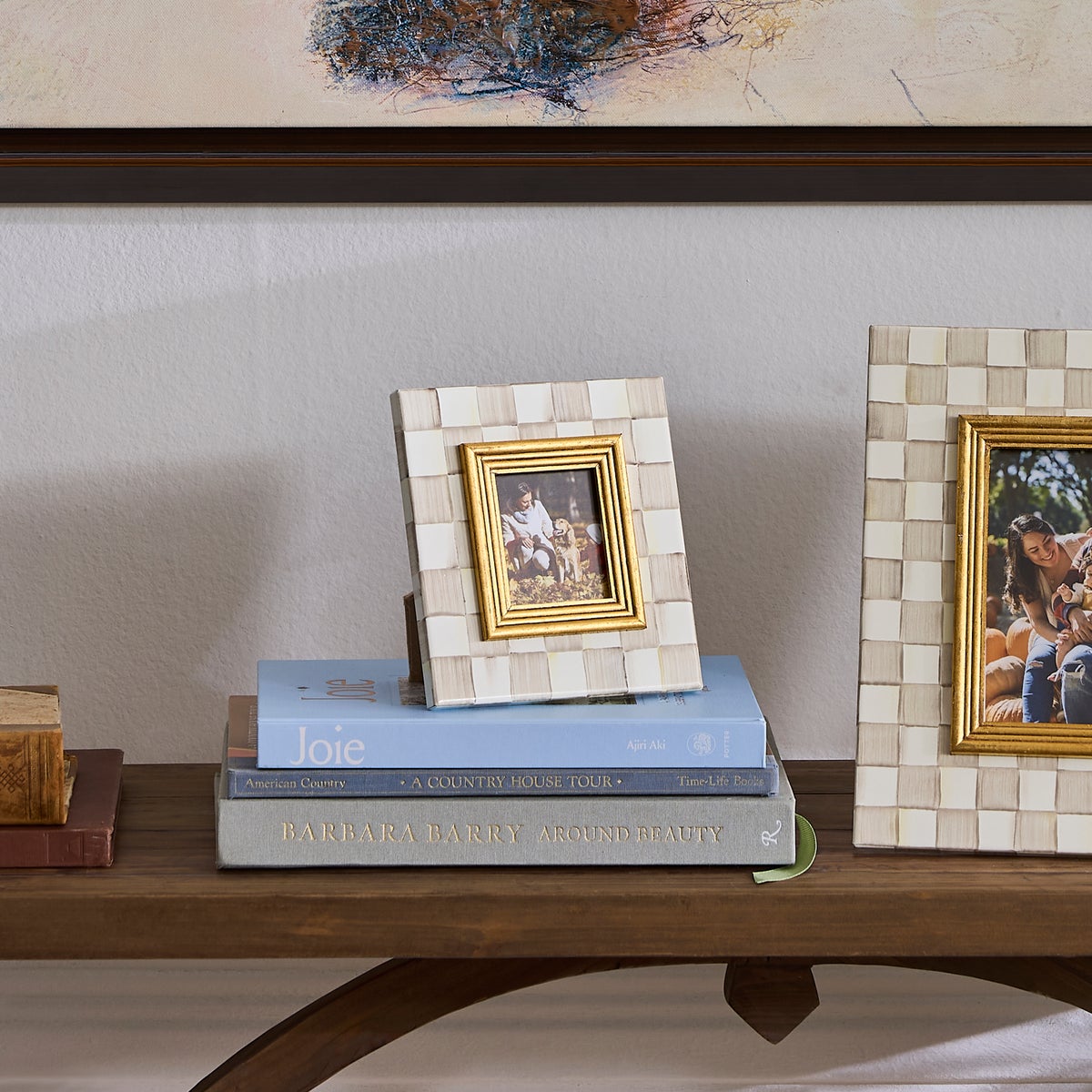 Mocha Check 2.5" x 3" Frame - Image 6