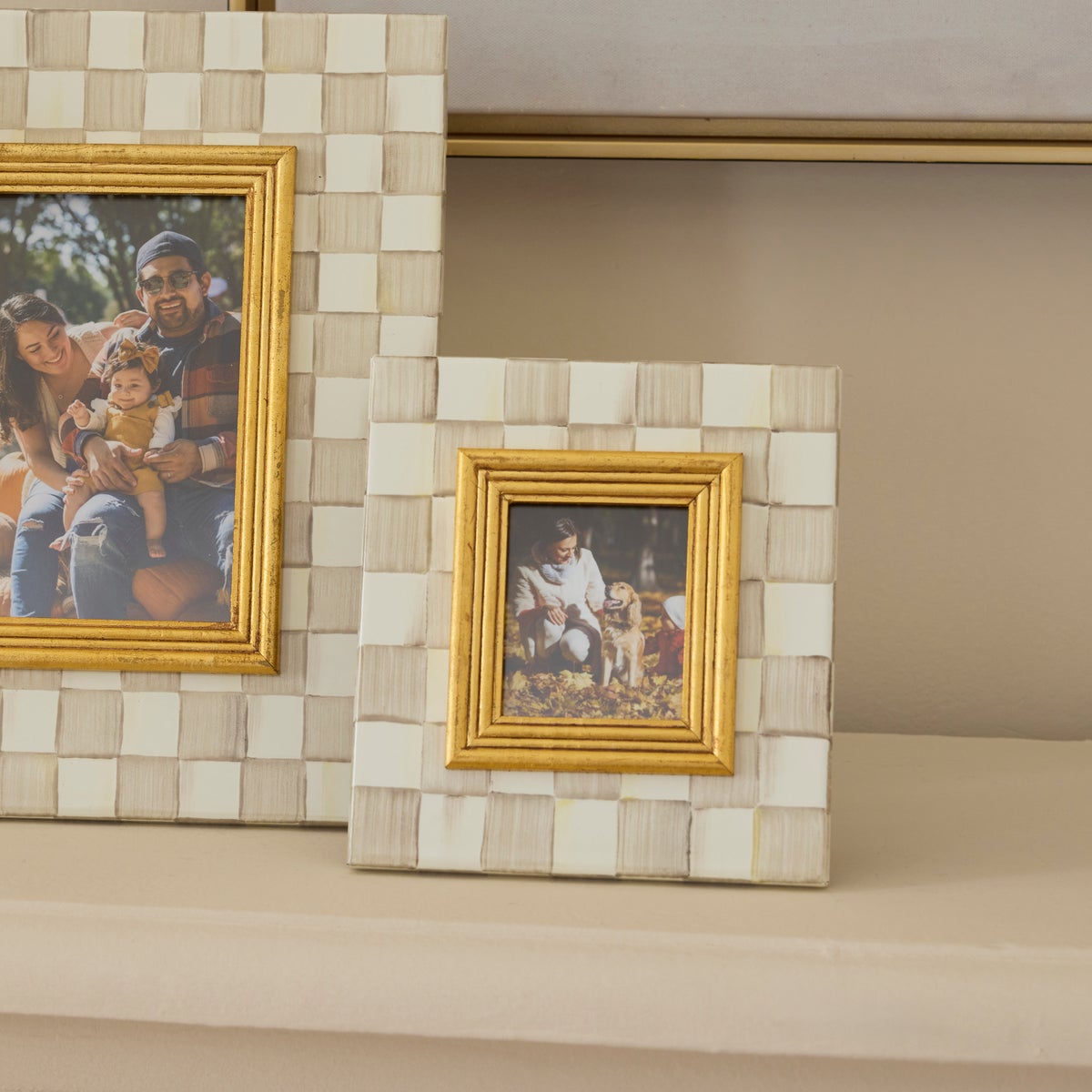 Mocha Check 2.5" x 3" Frame - Image 7