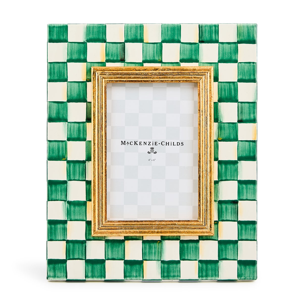 Emerald Check 4" x 6" Frame