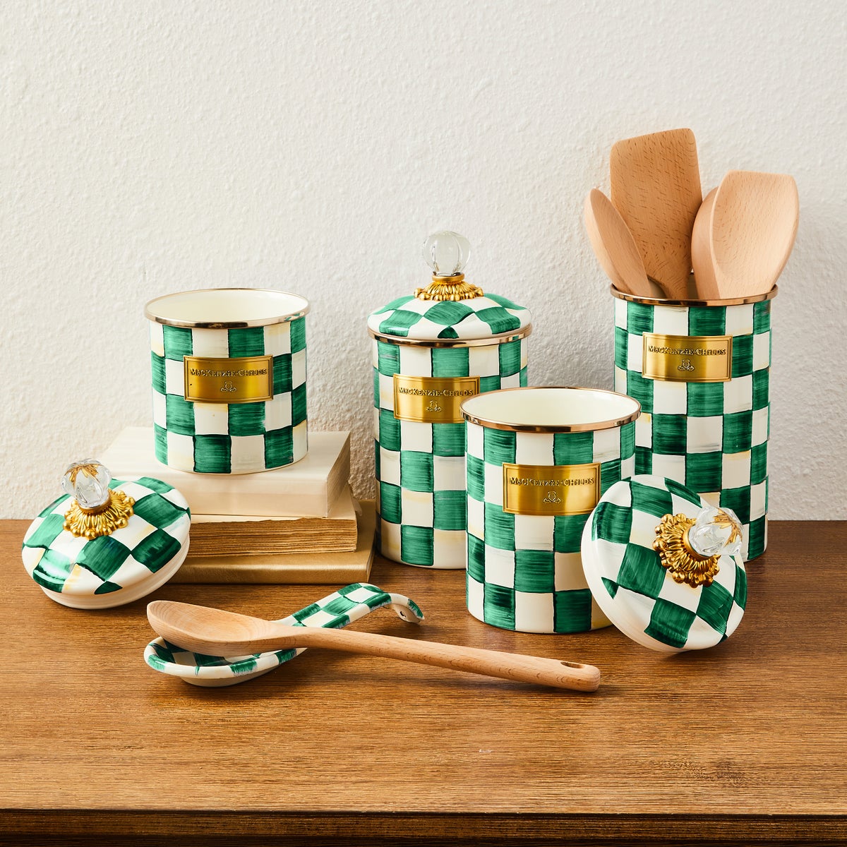 Emerald Check 5pc Kitchen Essentials Set - Image 2