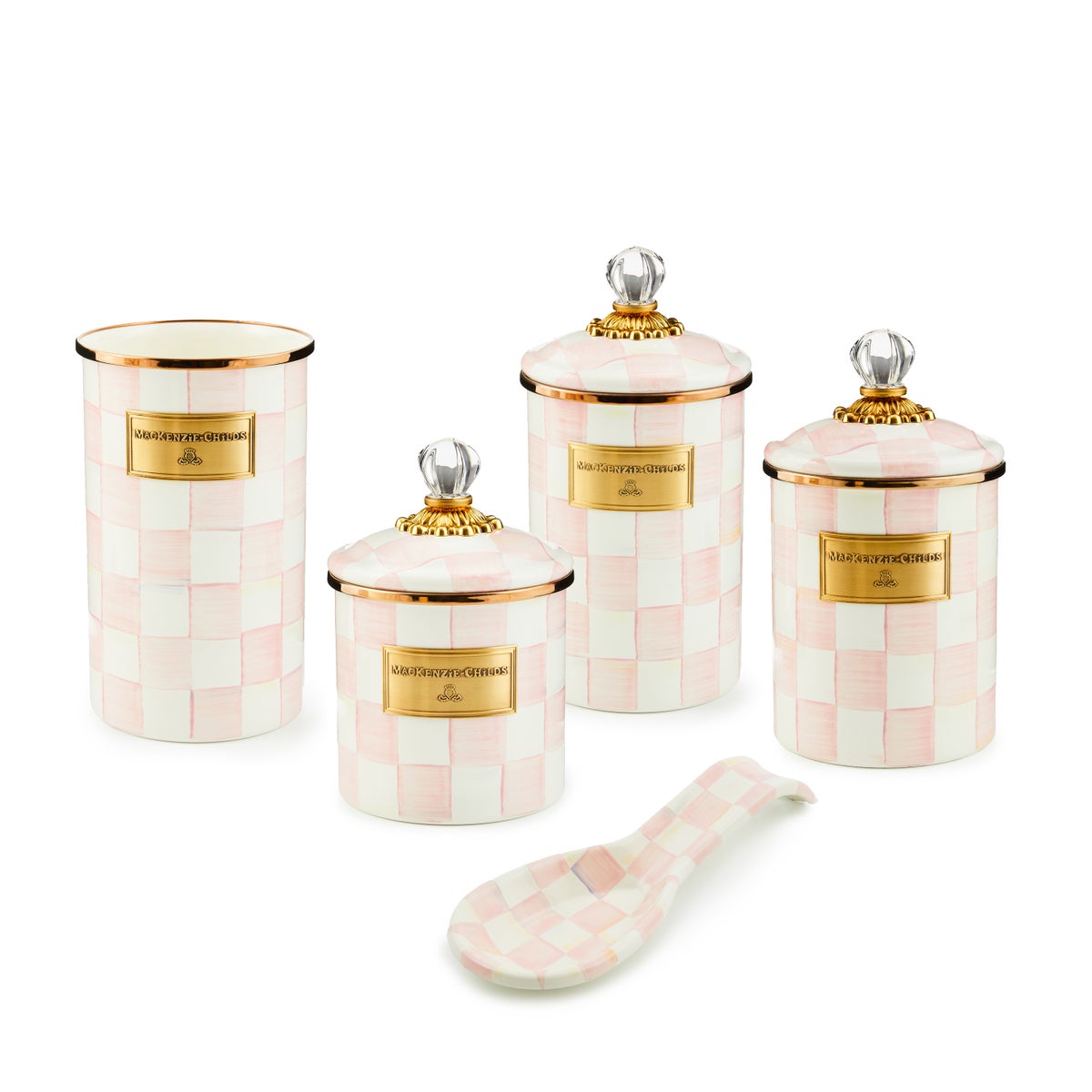 Rosy Check 5pc Kitchen Essentials Set